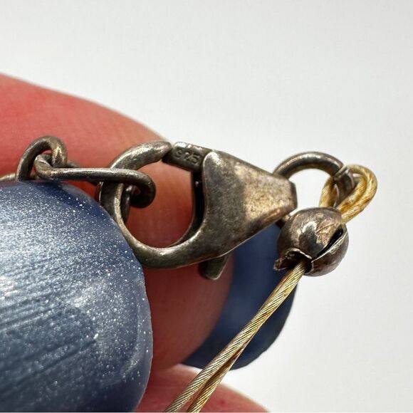 16" Swarovski crystal beads on wire,  with 925 stamped clasp necklace! - Picture 9 of 14